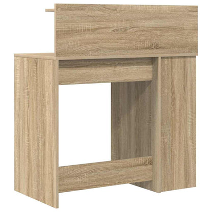 vidaXL Desk with Shelf Sonoma Oak 90 x 48 x 101.5 cm Engineered Wood