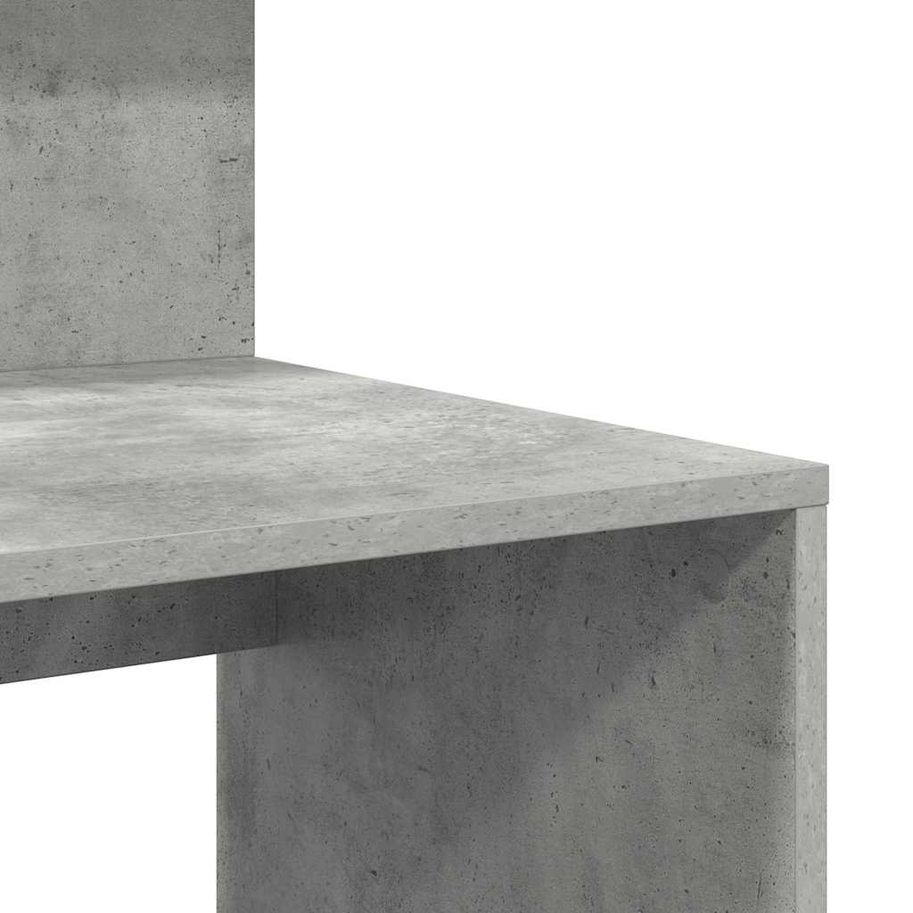 vidaXL Desk Concrete Grey 90 x 48 x 101.5 cm Engineered Wood