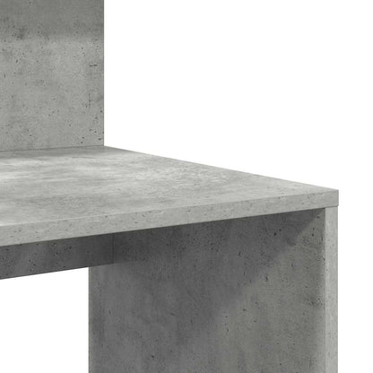 vidaXL Desk Concrete Grey 90 x 48 x 101.5 cm Engineered Wood
