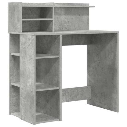 vidaXL Desk Concrete Grey 90 x 48 x 101.5 cm Engineered Wood