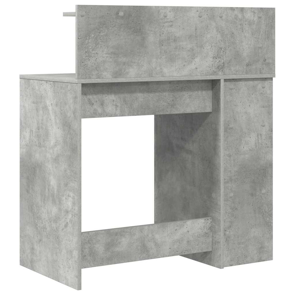 vidaXL Desk Concrete Grey 90 x 48 x 101.5 cm Engineered Wood
