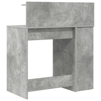 vidaXL Desk Concrete Grey 90 x 48 x 101.5 cm Engineered Wood