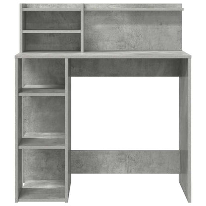 vidaXL Desk Concrete Grey 90 x 48 x 101.5 cm Engineered Wood
