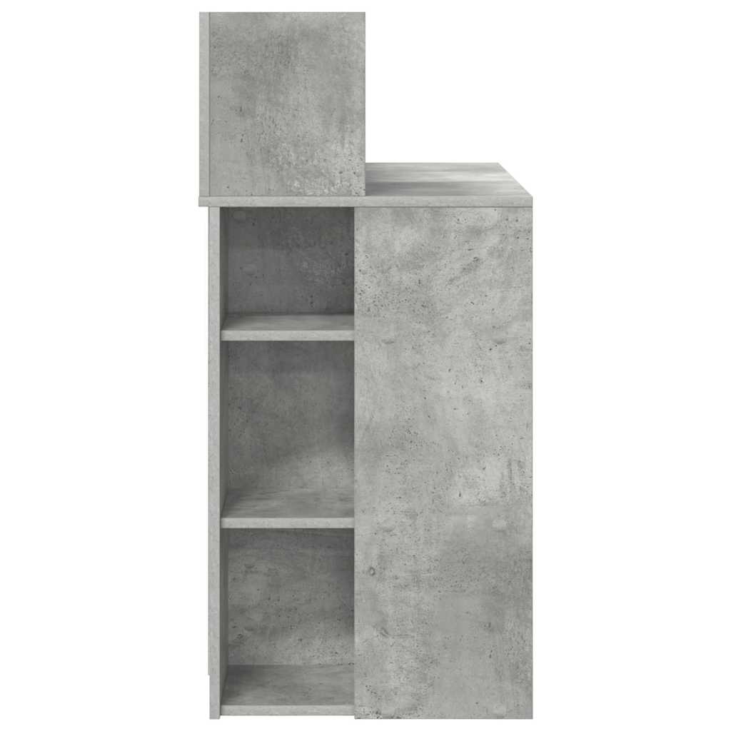 vidaXL Desk Concrete Grey 90 x 48 x 101.5 cm Engineered Wood