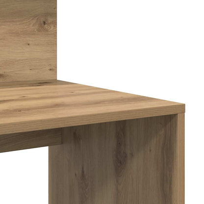 vidaXL Desk Artisan Oak Engineered Wood 90 x 48 x 101.5 cm
