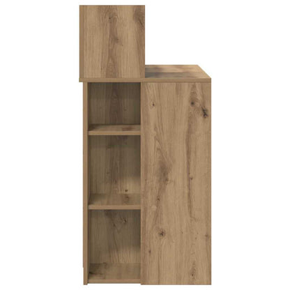 vidaXL Desk Artisan Oak Engineered Wood 90 x 48 x 101.5 cm