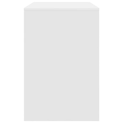 vidaXL Desk with Shelf White 102 x 50 x 75 cm Engineered Wood