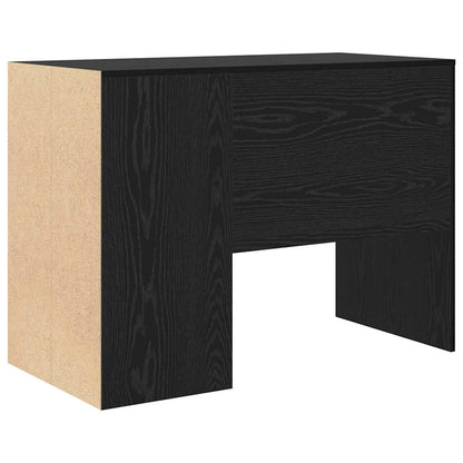 vidaXL Desk with Shelf Black Oak 102 x 50 x 75 cm Engineered Wood
