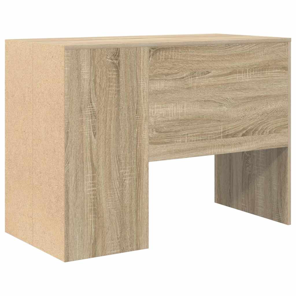 vidaXL Desk with Shelf Sonoma Oak 102 x 50 x 75 cm Engineered Wood