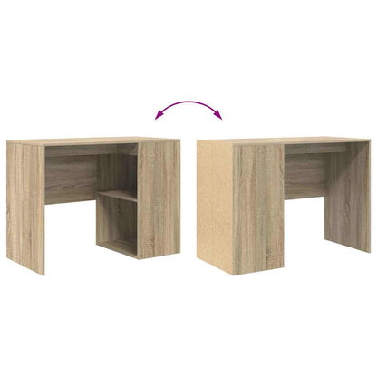 vidaXL Desk with Shelf Sonoma Oak 102 x 50 x 75 cm Engineered Wood