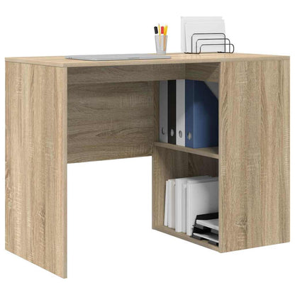 vidaXL Desk with Shelf Sonoma Oak 102 x 50 x 75 cm Engineered Wood