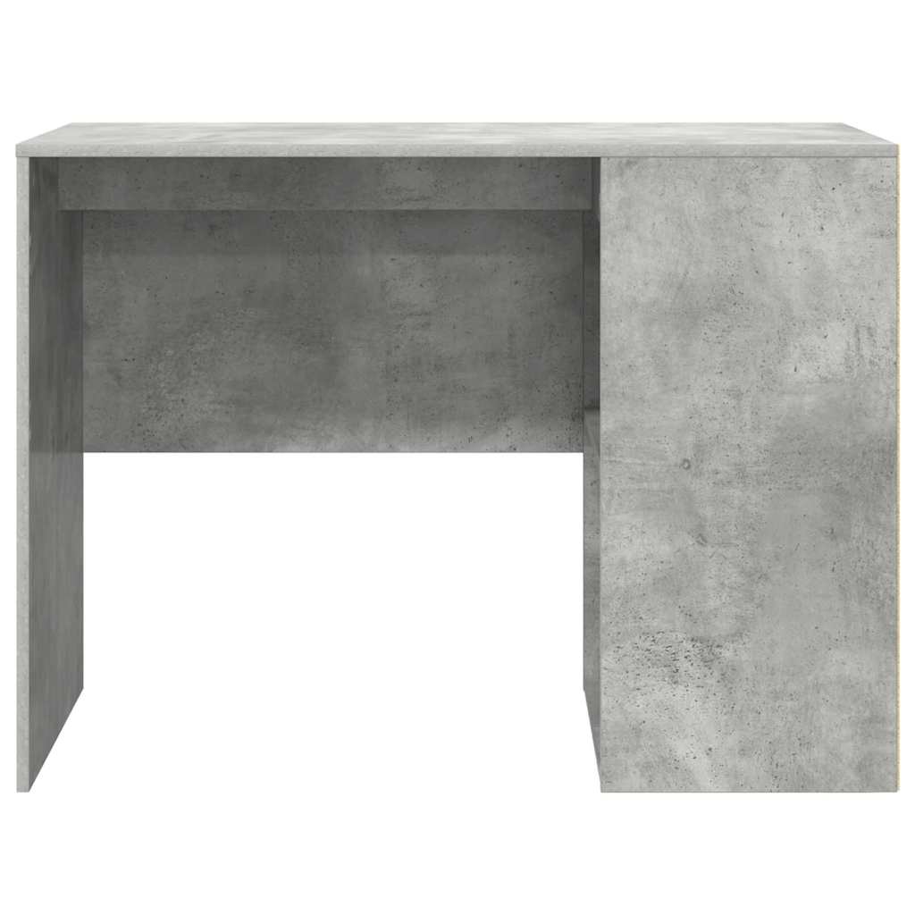 vidaXL Desk with Shelf Concrete Grey 102 x 50 x 75 cm Engineered Wood