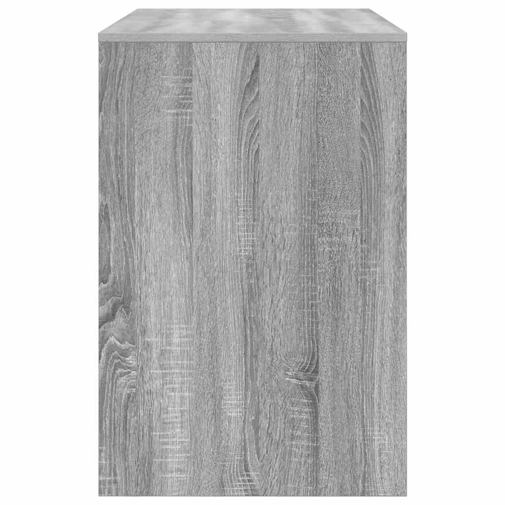 vidaXL Desk with Shelf Grey Sonoma 102 x 50 x 75 cm Engineered Wood