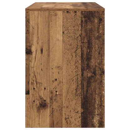 vidaXL Desk with Shelf Old Wood 102 x 50 x 75 cm Engineered Wood