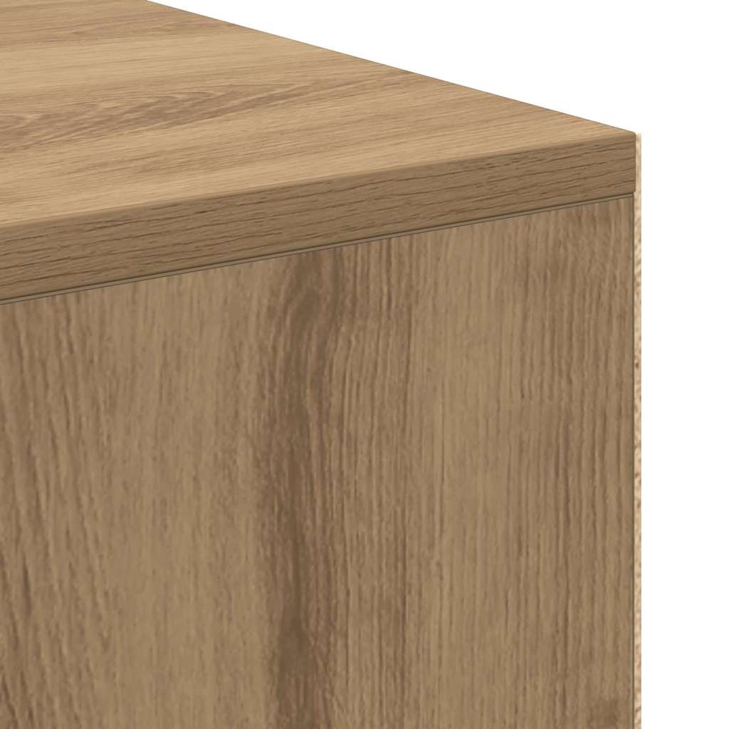 vidaXL Desk Artisan Oak Engineered Wood 102 x 50 x 75 cm