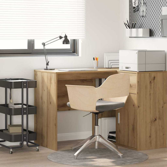 vidaXL Desk Artisan Oak Engineered Wood 102 x 50 x 75 cm