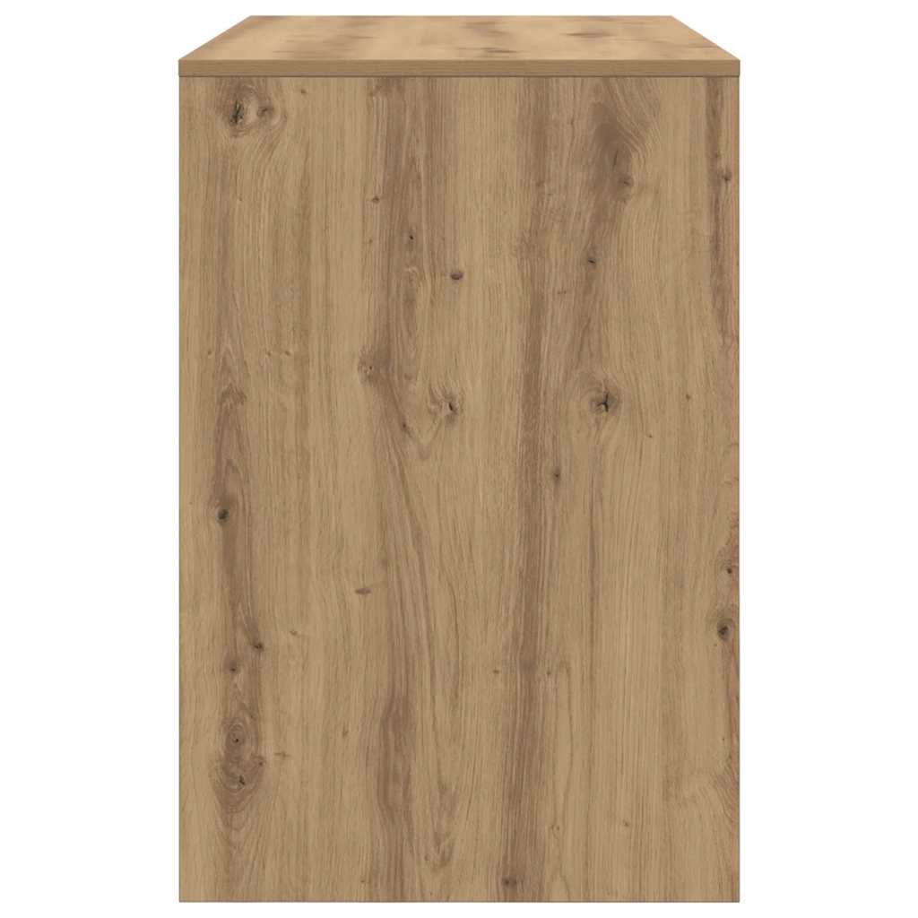 vidaXL Desk with Shelf Artisan Oak 102 x 50 x 75 cm Engineered Wood