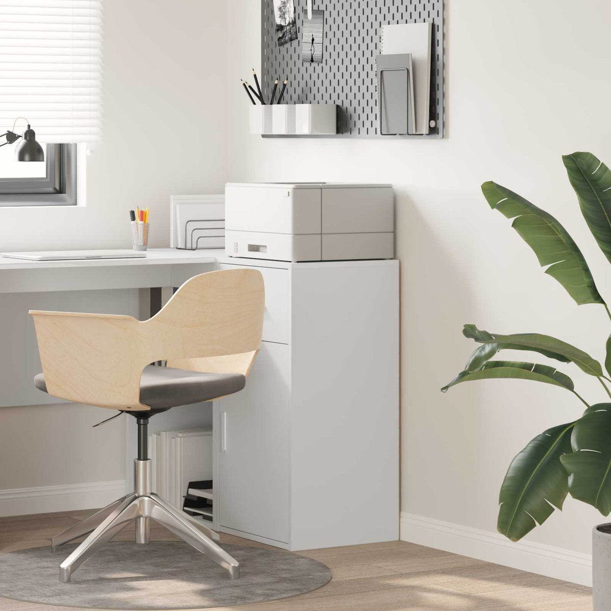 vidaXL Sideboard with Drawer White 38 x 34 x 75 cm