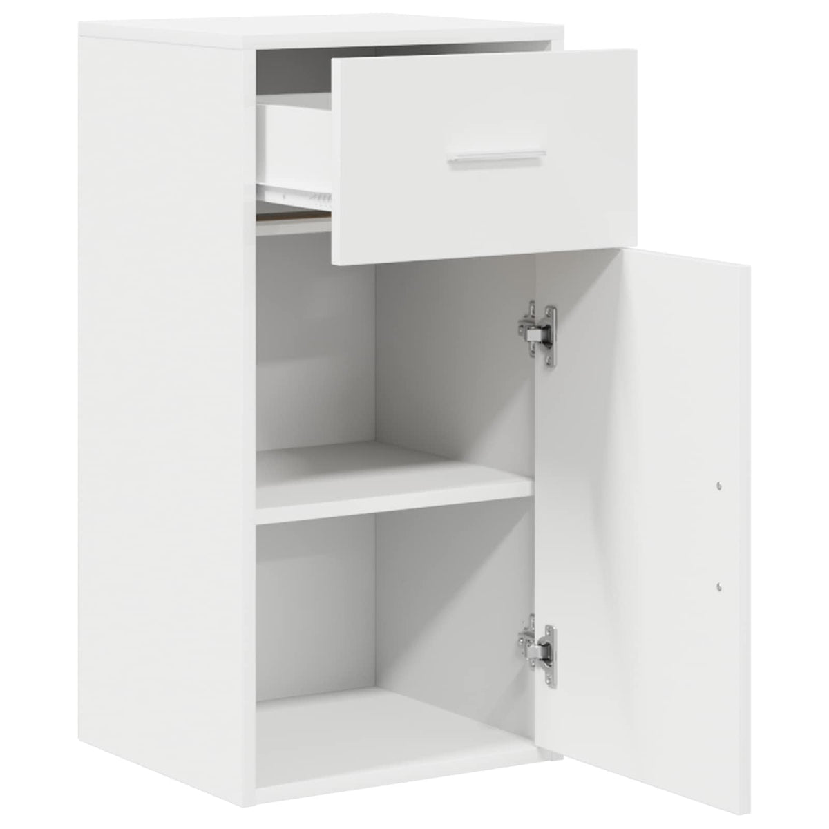 vidaXL Sideboard with Drawer White 38 x 34 x 75 cm