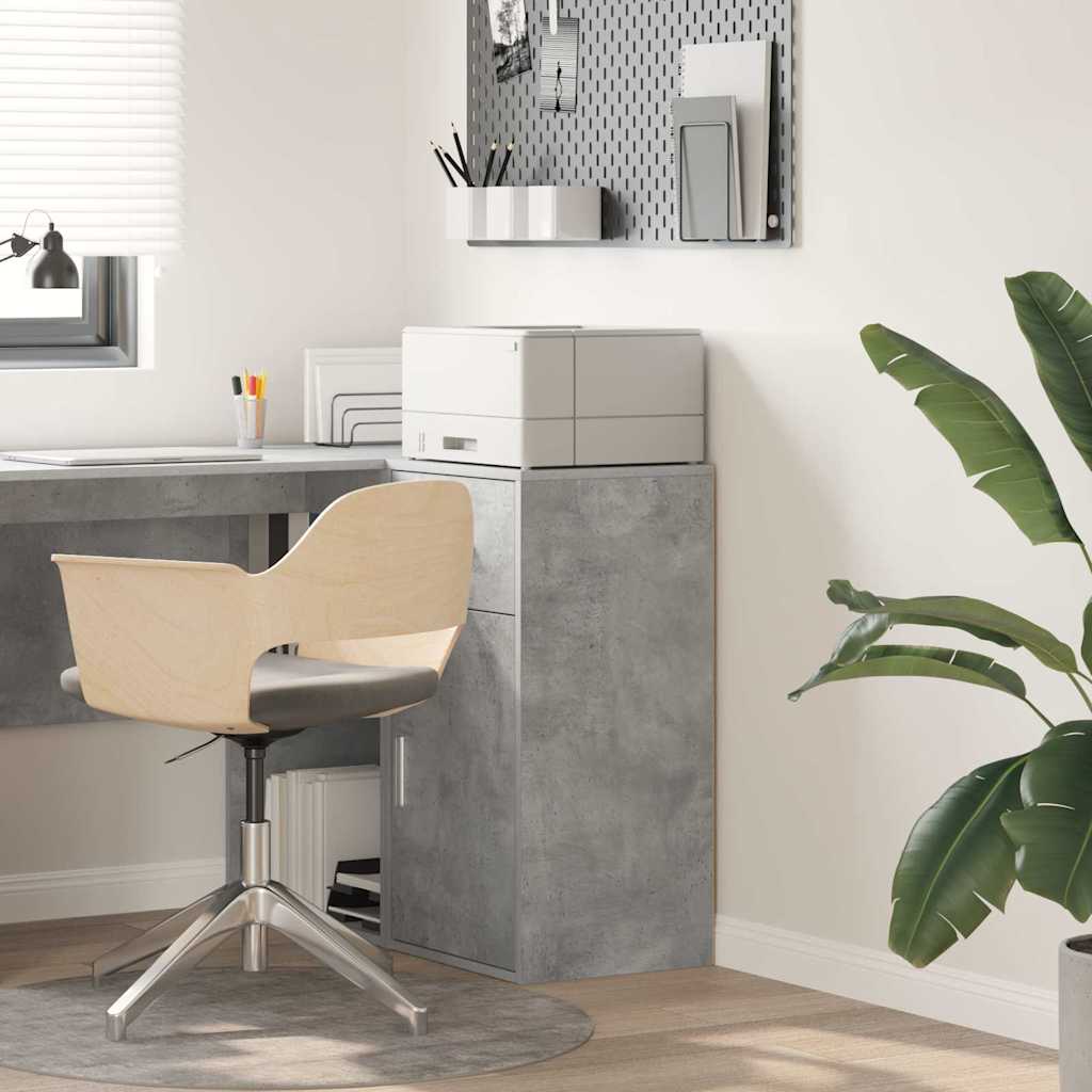 vidaXL Sideboard with Drawer Concrete Grey 38 x 34 x 75 cm