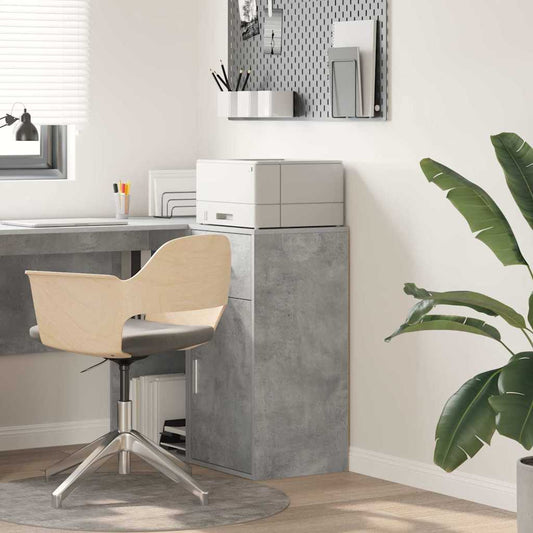 vidaXL Sideboard with Drawer Concrete Grey 38 x 34 x 75 cm