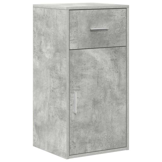 vidaXL Sideboard with Drawer Concrete Grey 38 x 34 x 75 cm