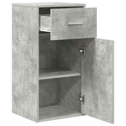vidaXL Sideboard with Drawer Concrete Grey 38 x 34 x 75 cm