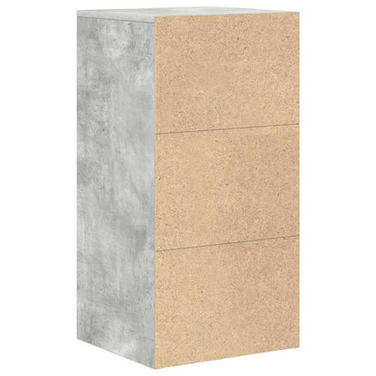 vidaXL Sideboard with Drawer Concrete Grey 38 x 34 x 75 cm