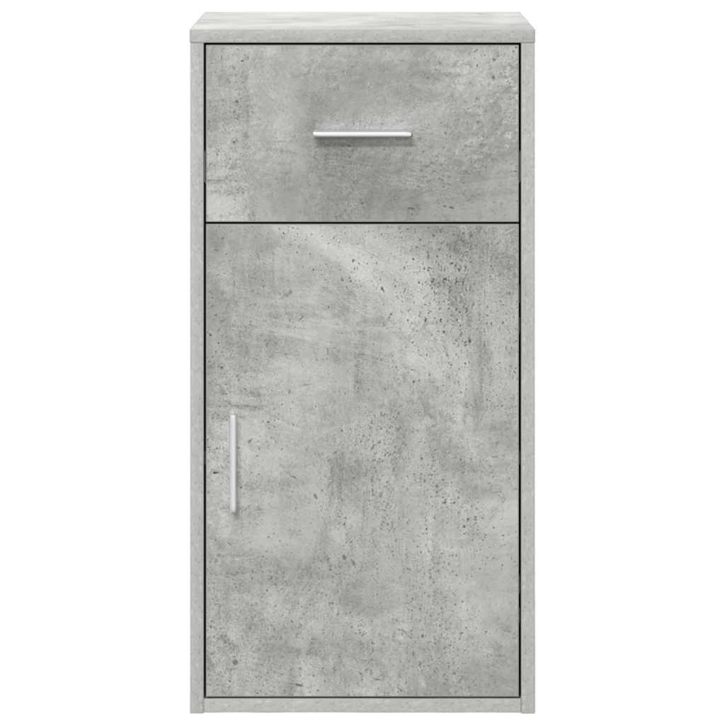 vidaXL Sideboard with Drawer Concrete Grey 38 x 34 x 75 cm