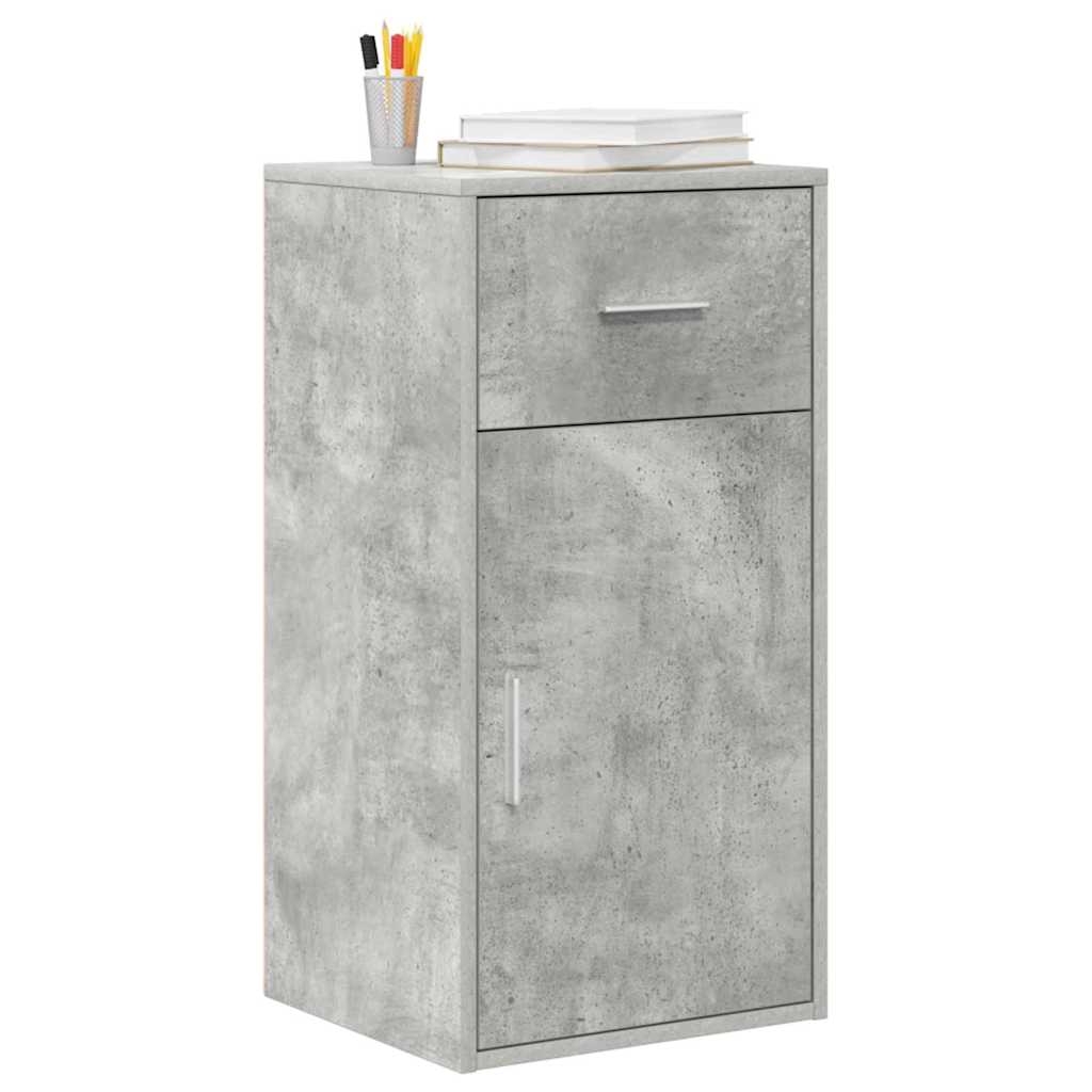 vidaXL Sideboard with Drawer Concrete Grey 38 x 34 x 75 cm