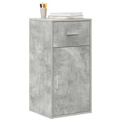 vidaXL Sideboard with Drawer Concrete Grey 38 x 34 x 75 cm