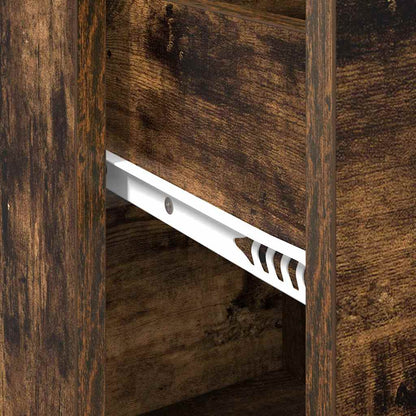 vidaXL Sideboard with Drawer Smoked Oak 38 x 34 x 75 cm