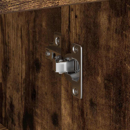 vidaXL Sideboard with Drawer Smoked Oak 38 x 34 x 75 cm