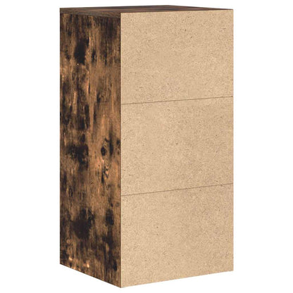 vidaXL Sideboard with Drawer Smoked Oak 38 x 34 x 75 cm