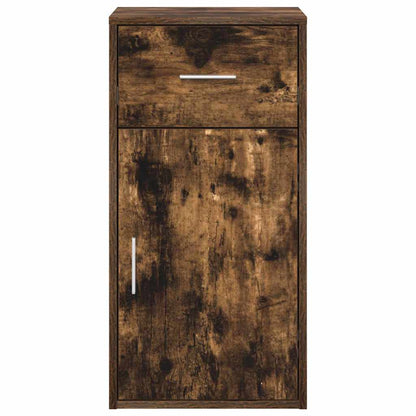 vidaXL Sideboard with Drawer Smoked Oak 38 x 34 x 75 cm