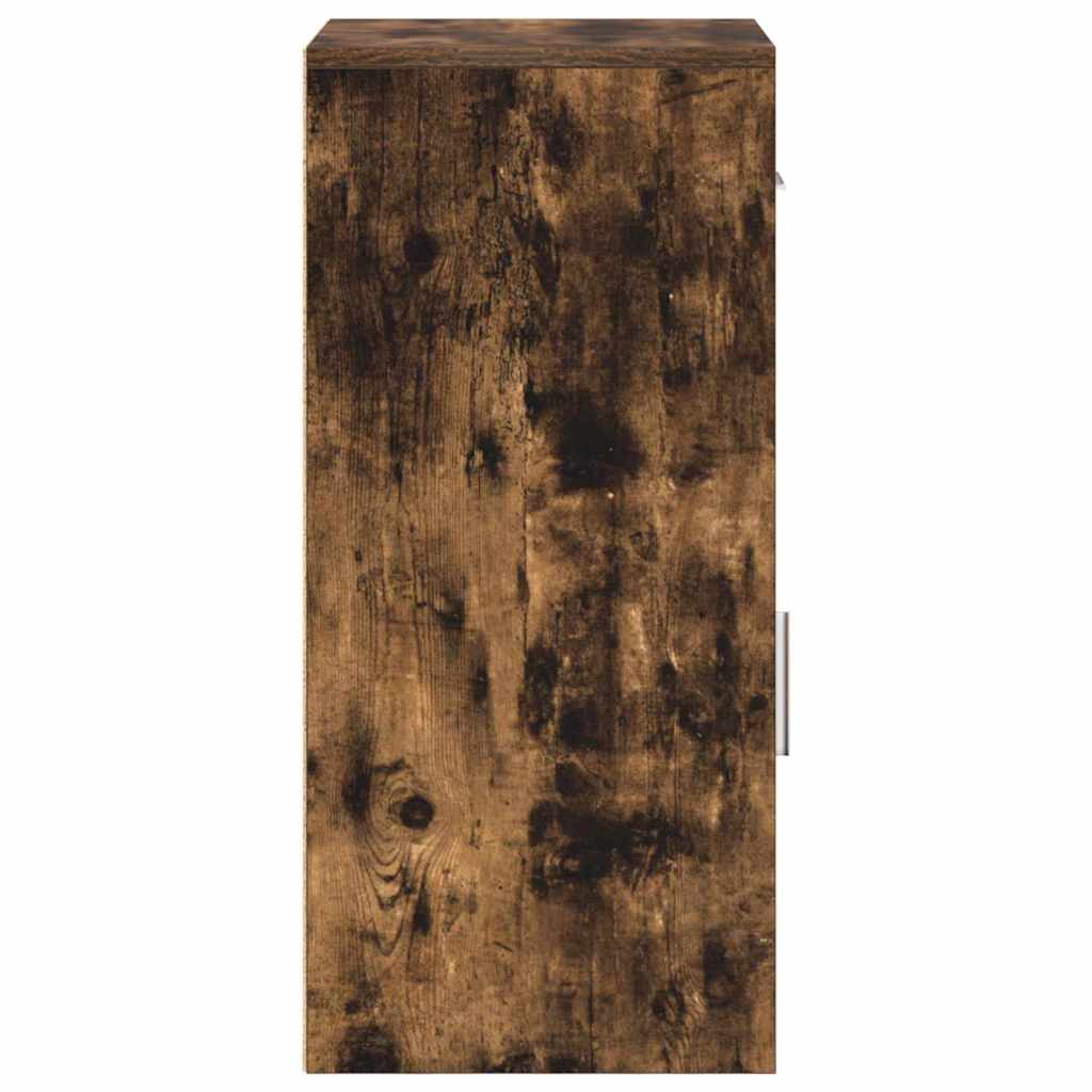 vidaXL Sideboard with Drawer Smoked Oak 38 x 34 x 75 cm