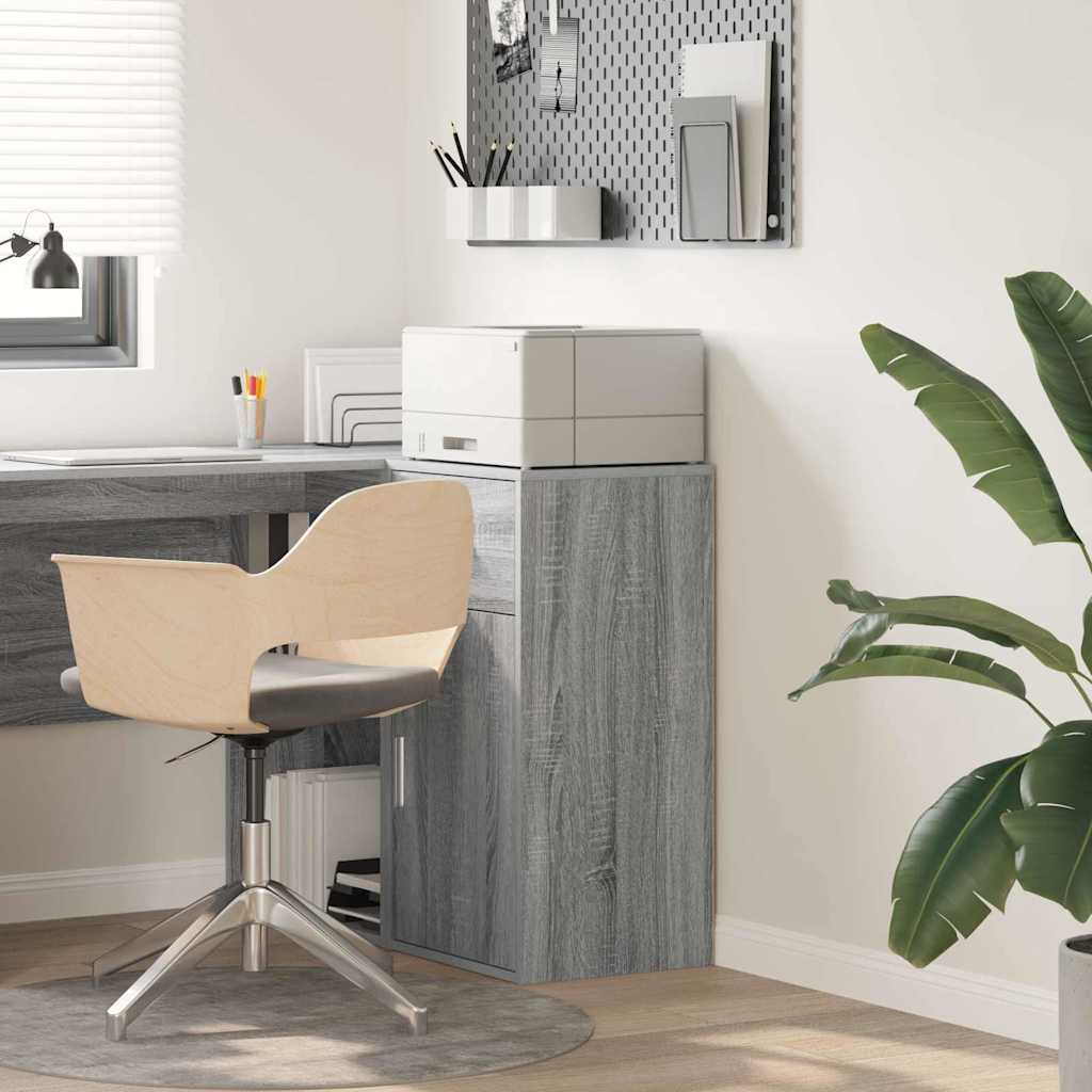 vidaXL Sideboard with Drawer Grey Sonoma 38 x 34 x 75 cm