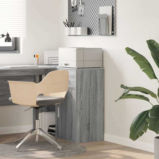 vidaXL Sideboard with Drawer Grey Sonoma 38 x 34 x 75 cm