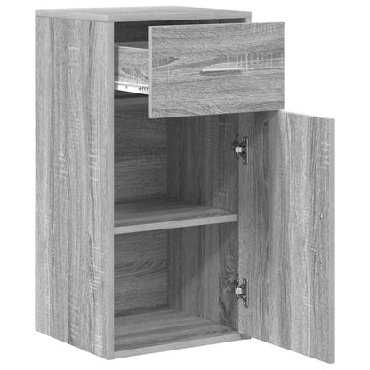 vidaXL Sideboard with Drawer Grey Sonoma 38 x 34 x 75 cm