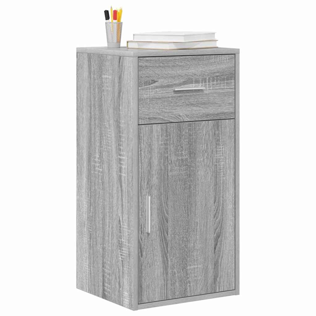 vidaXL Sideboard with Drawer Grey Sonoma 38 x 34 x 75 cm