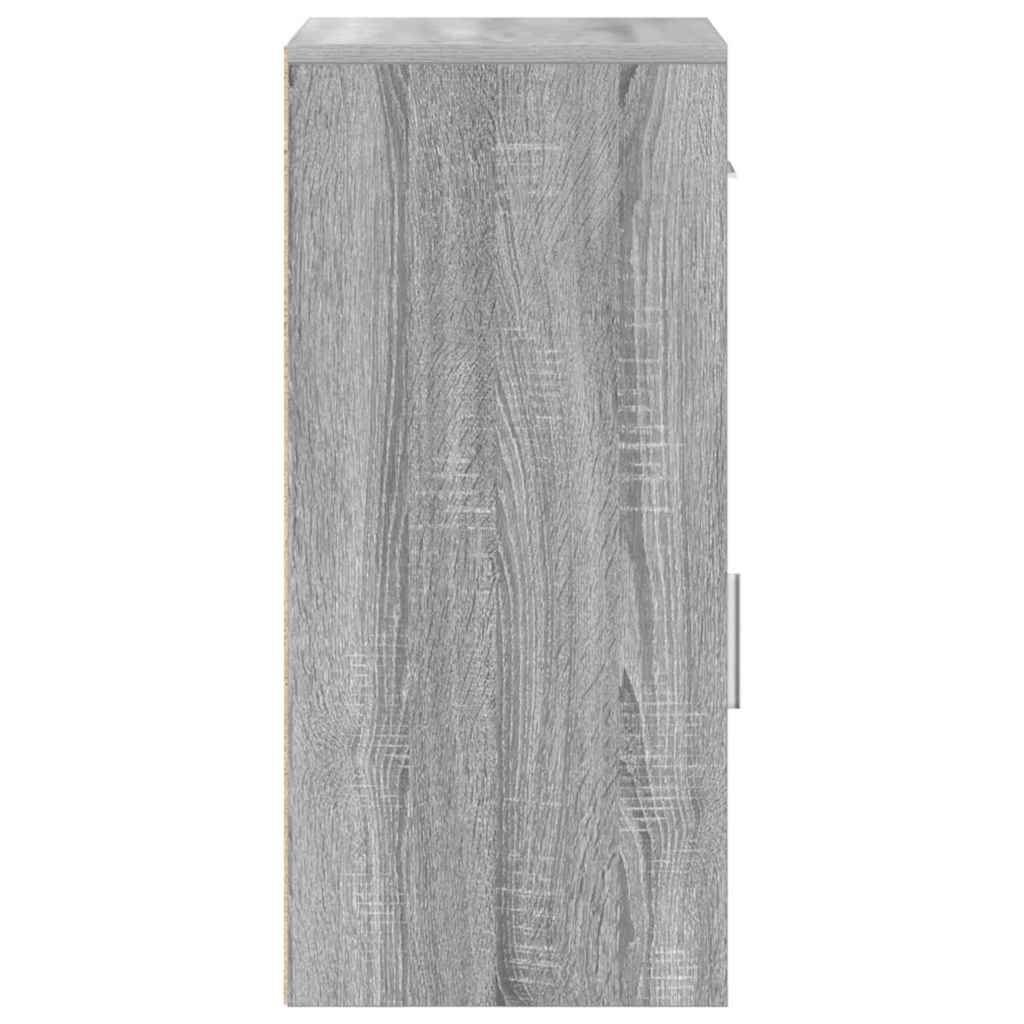vidaXL Sideboard with Drawer Grey Sonoma 38 x 34 x 75 cm