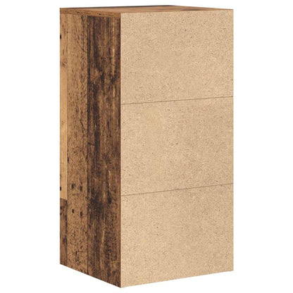 vidaXL Sideboard with Drawer Old Wood 38 x 34 x 75 cm
