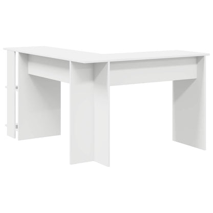 vidaXL Corner Desk White 140 x 113.5 x 75 cm Engineered Wood