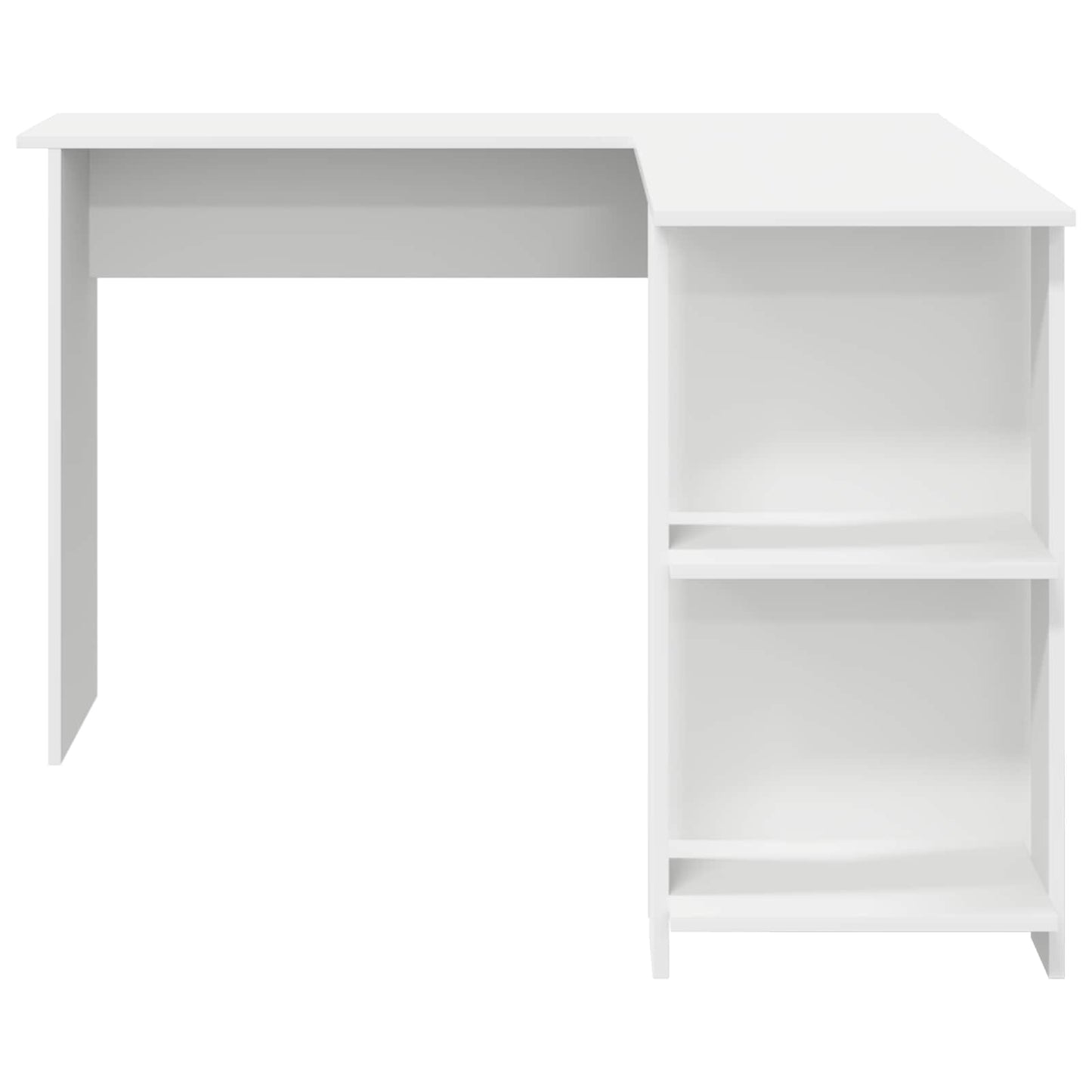 vidaXL Corner Desk White 140 x 113.5 x 75 cm Engineered Wood