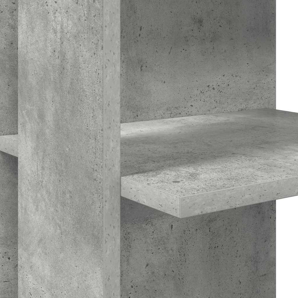 vidaXL Corner Desk Concrete Grey 140 x 113.5 x 75 cm Engineered Wood