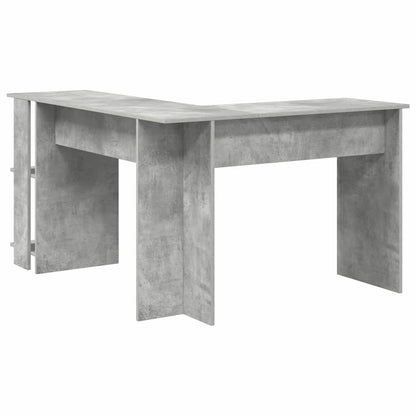 vidaXL Corner Desk Concrete Grey 140 x 113.5 x 75 cm Engineered Wood