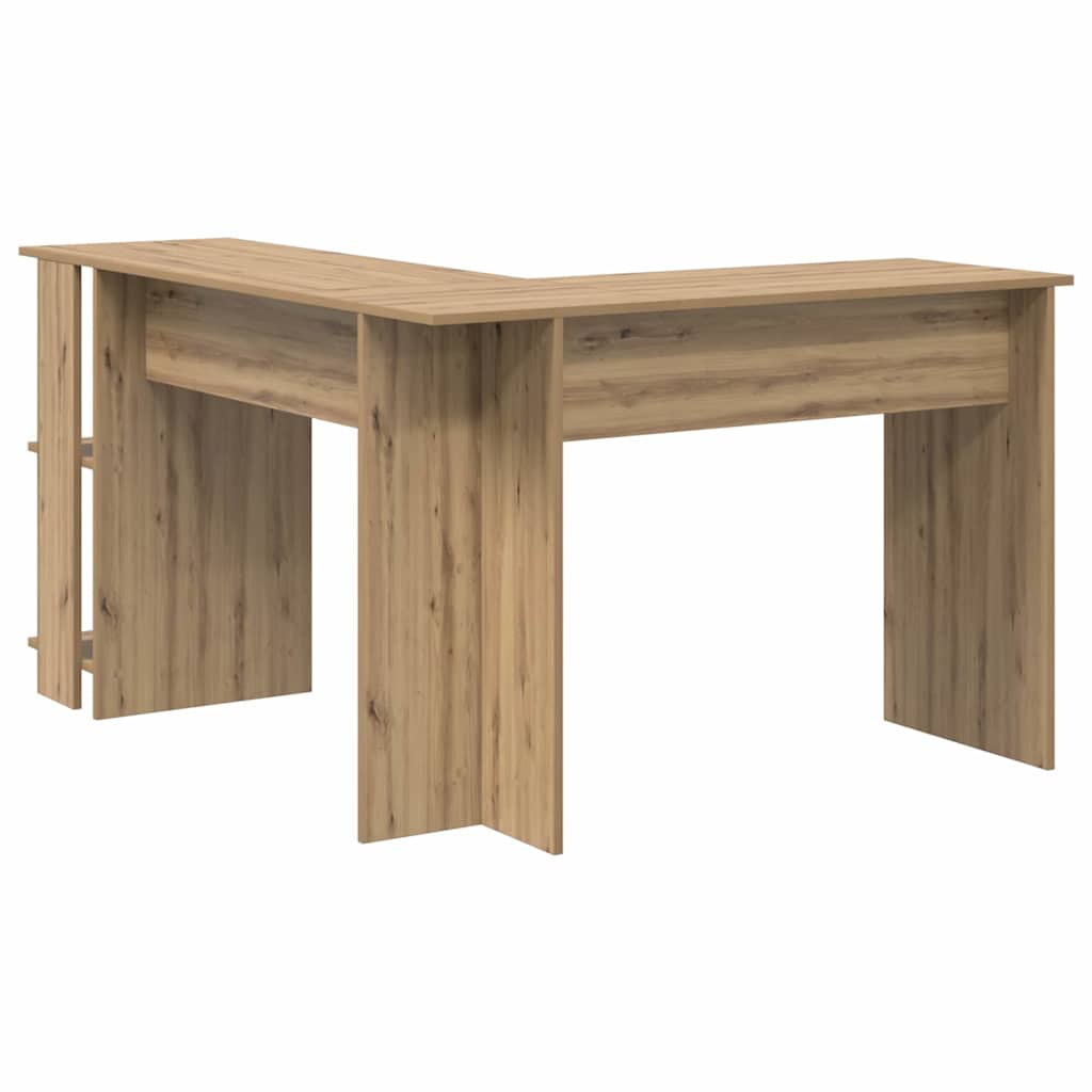 vidaXL Corner Desk Artisan Oak 140 x 113.5 x 75 cm Engineered Wood