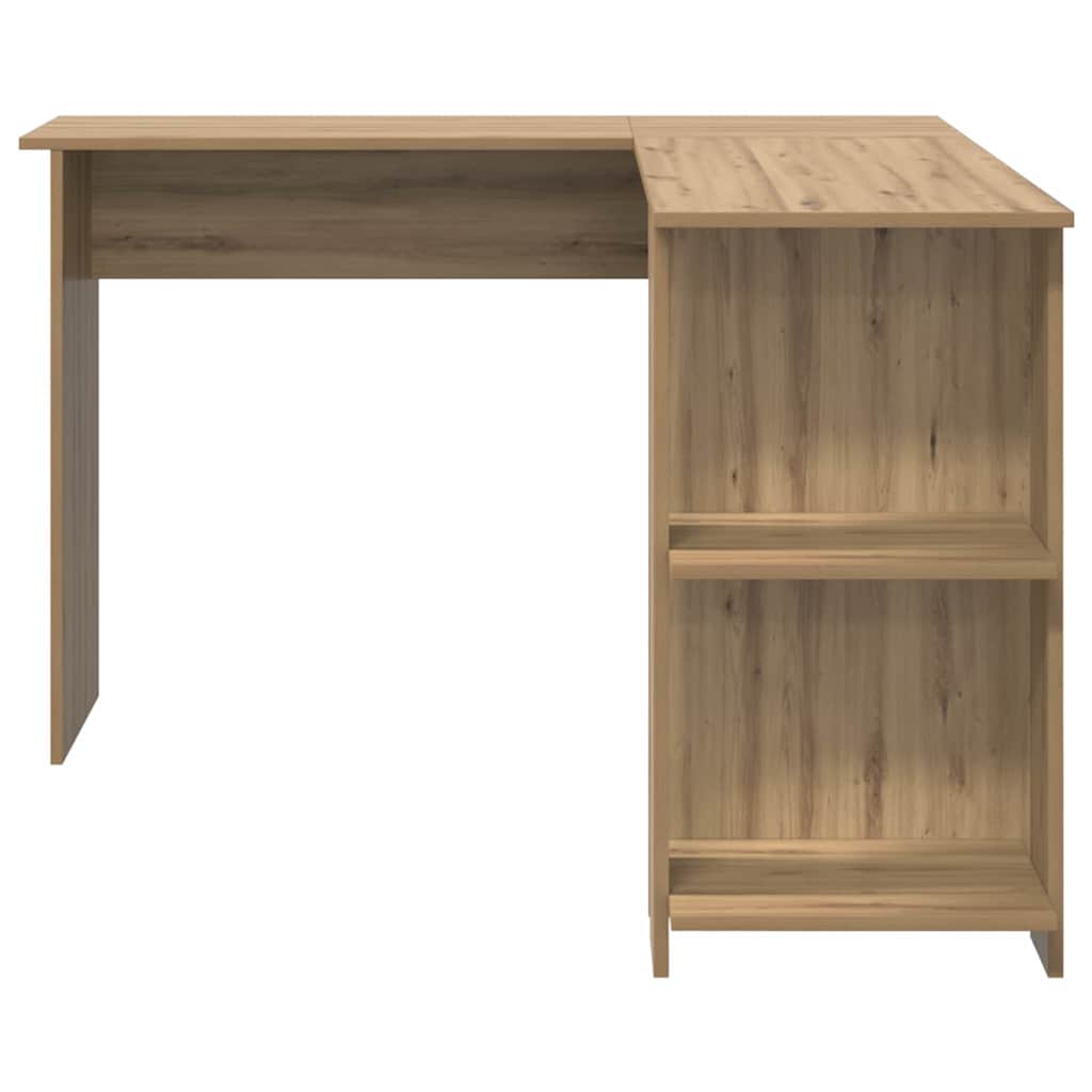 vidaXL Corner Desk Artisan Oak 140 x 113.5 x 75 cm Engineered Wood