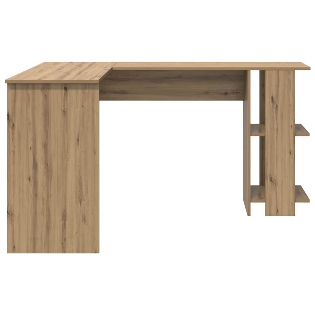 vidaXL Corner Desk Artisan Oak 140 x 113.5 x 75 cm Engineered Wood