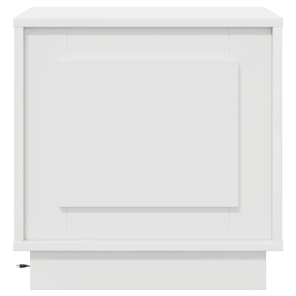 vidaXL Bedside Cabinet White 44 x 34.5 x 45 cm Engineered Wood